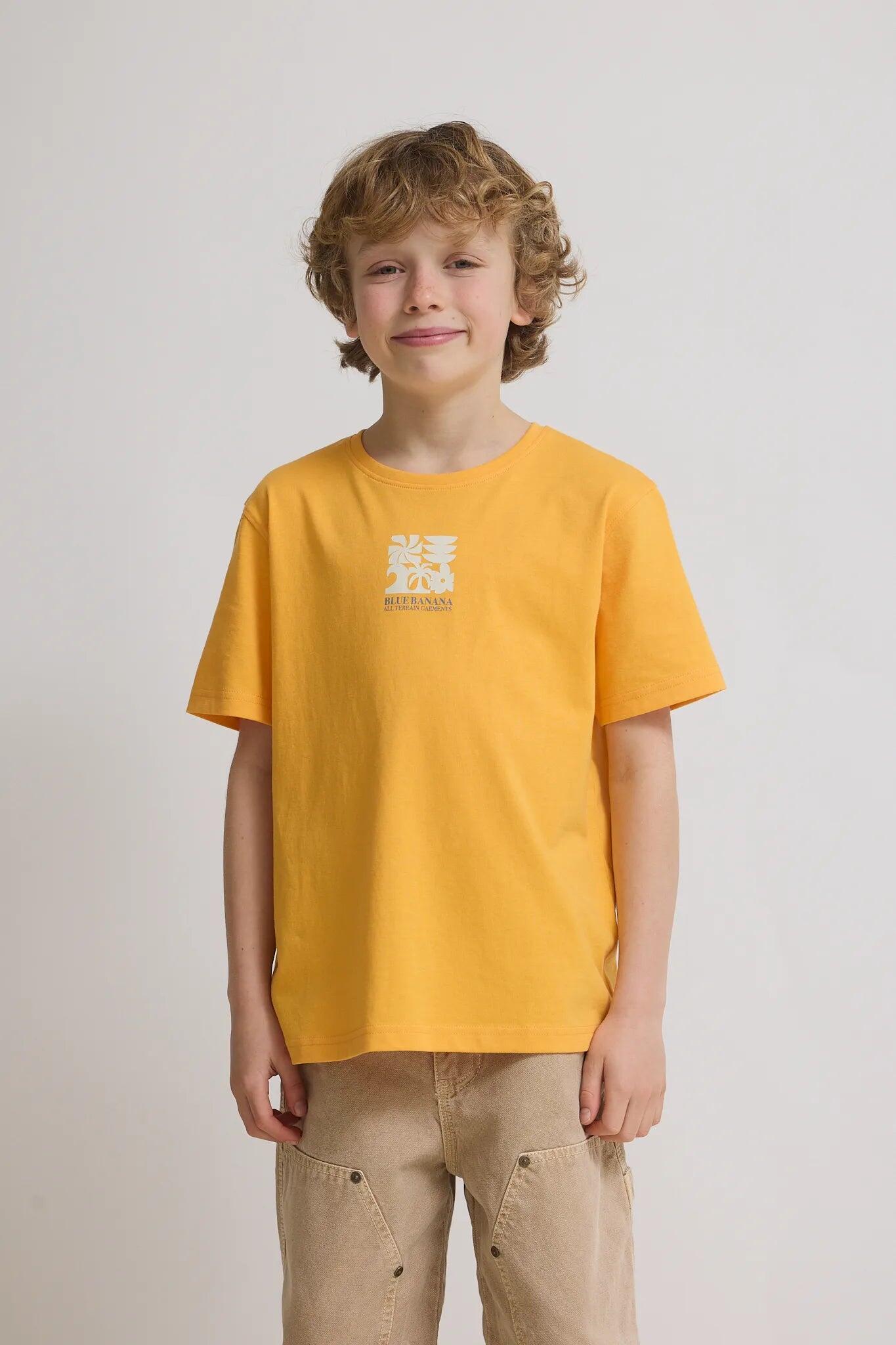 Camiseta Kids Blue Banana Tangerine de Algodón 100% Orgánico 1/4