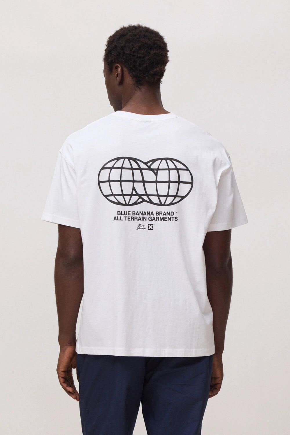 Camiseta Blue Banana Blanca de Algodón 100% Orgánico 2/6