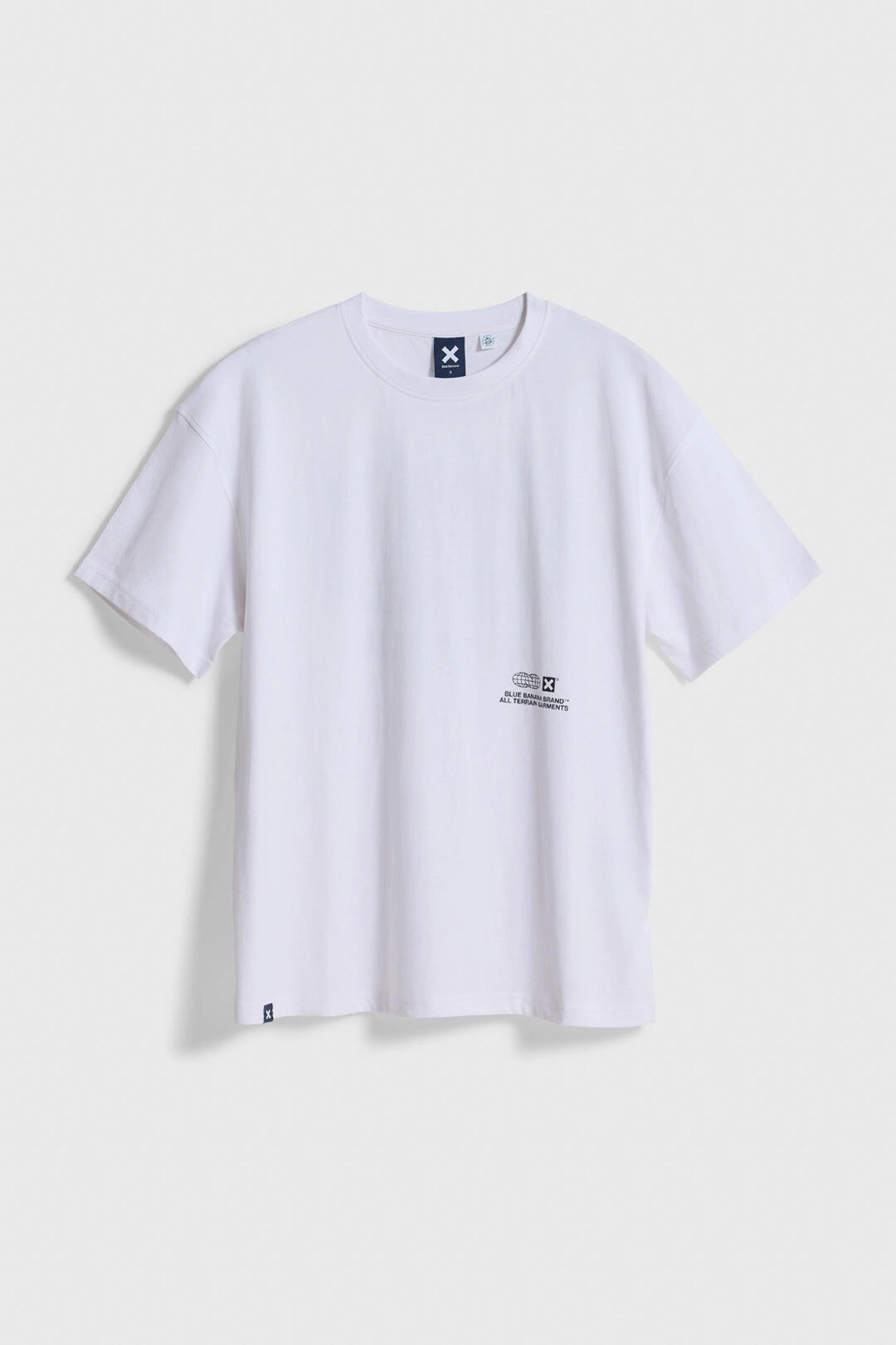 Camiseta Blue Banana Blanca de Algodón 100% Orgánico 6/6