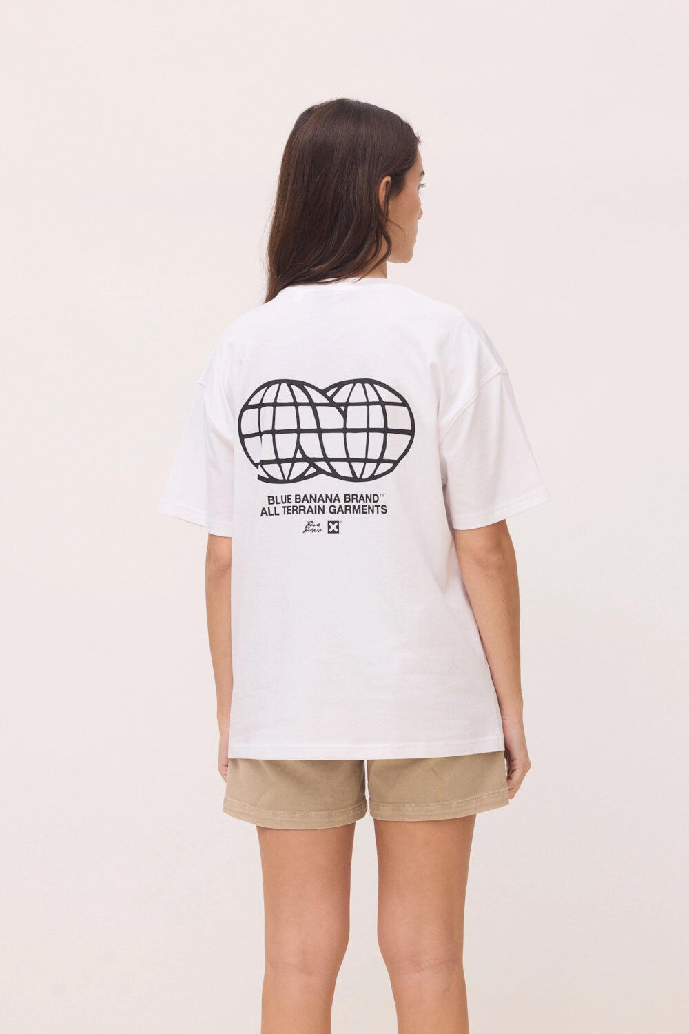 Camiseta Blue Banana Blanca de Algodón 100% Orgánico 5/6