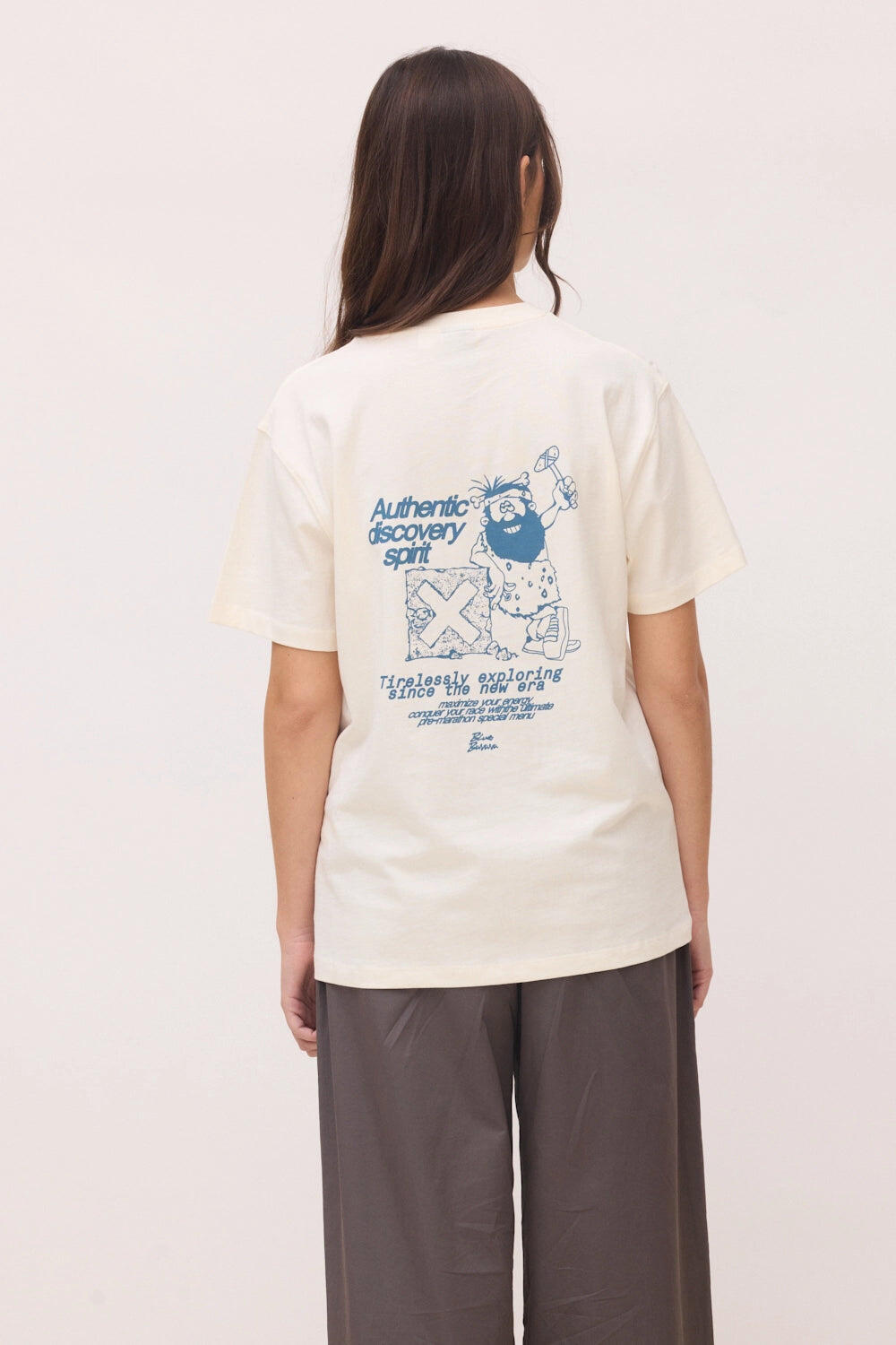 Camiseta Blue Banana Blanco Roto de Algodón 100% Orgánico 5/6