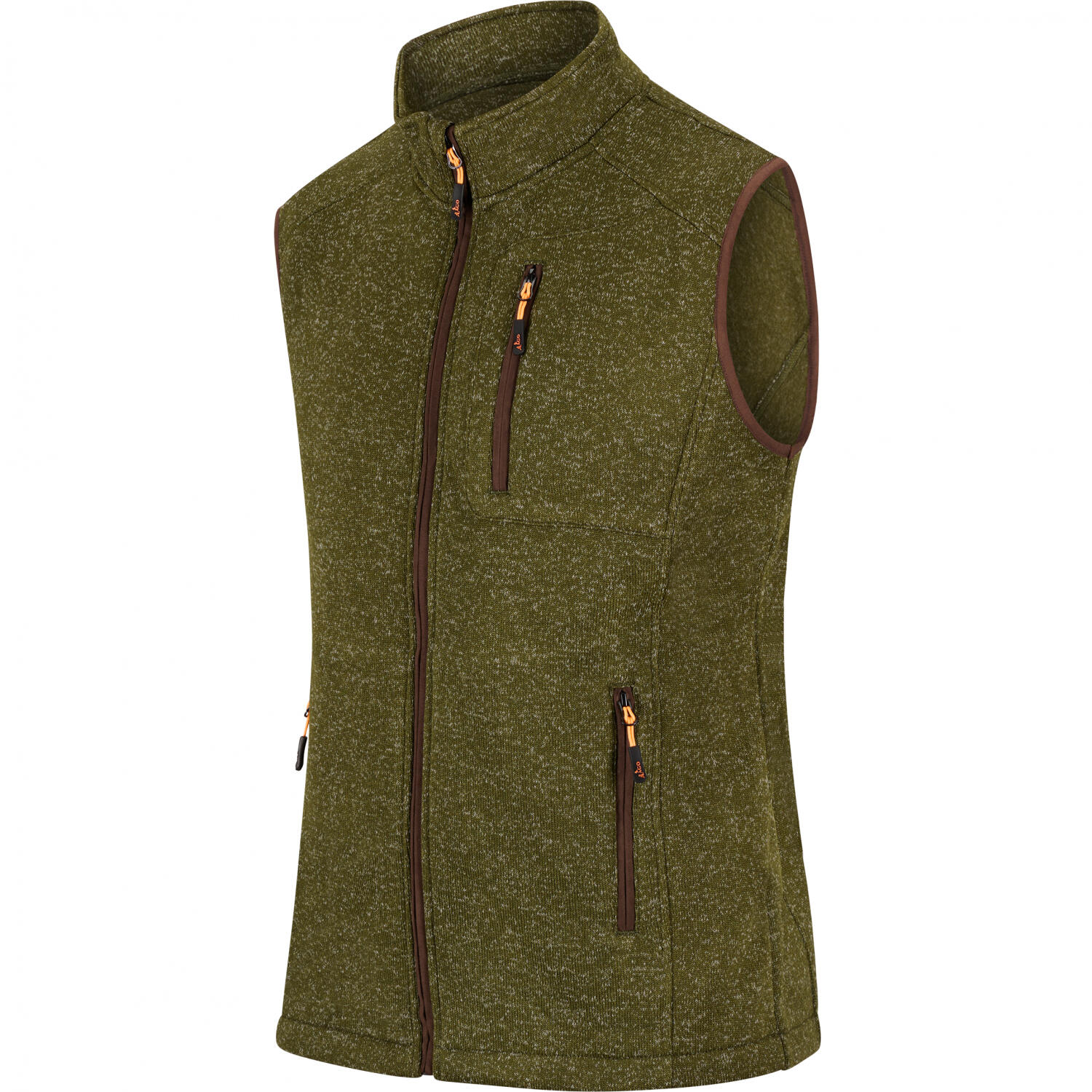 il Lago Prestige Strickfleece-Weste Eric Herren (Oliv) Größe L 2/4