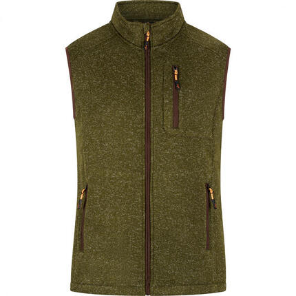il Lago Prestige Strickfleece-Weste Eric Herren (Oliv) Größe XL
