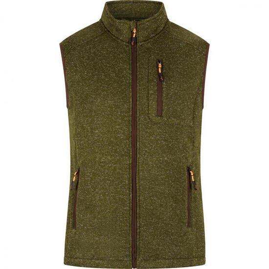 il Lago Prestige Strickfleece-Weste Eric Herren (Oliv) Größe XL