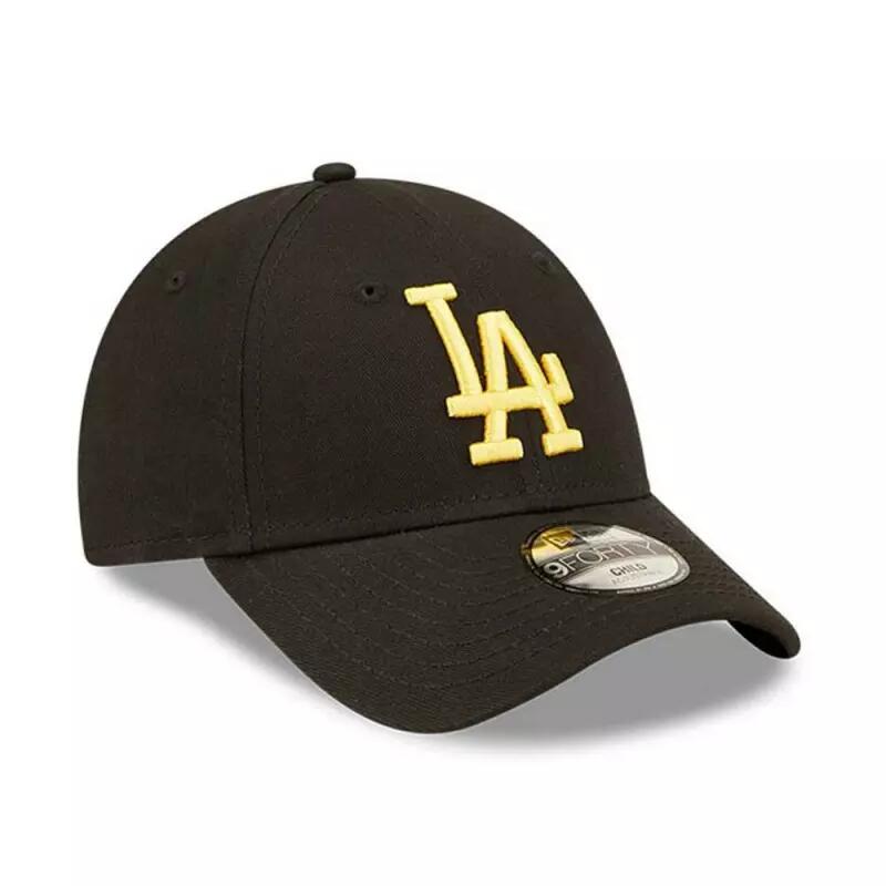 Casquette MLB Los Angeles Dodgers New Era League Essential 9Forty noir or pour E 2/4