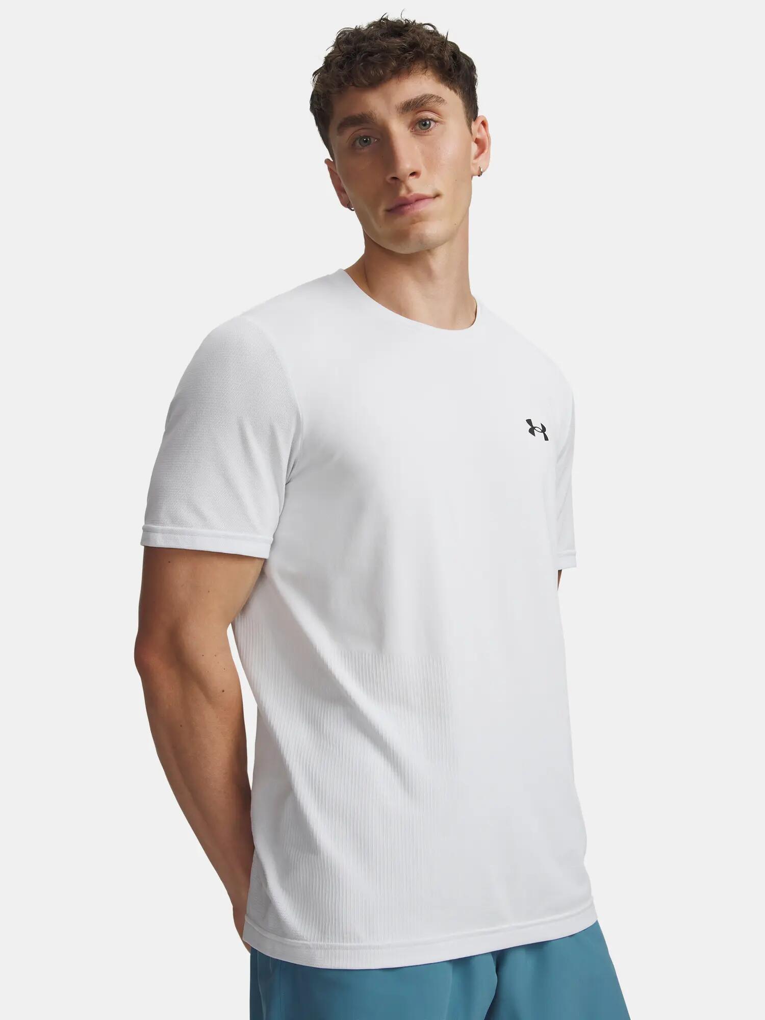 Koszulka treningowa męska Under Armour Vanish Elite Seamless white/black 1/3
