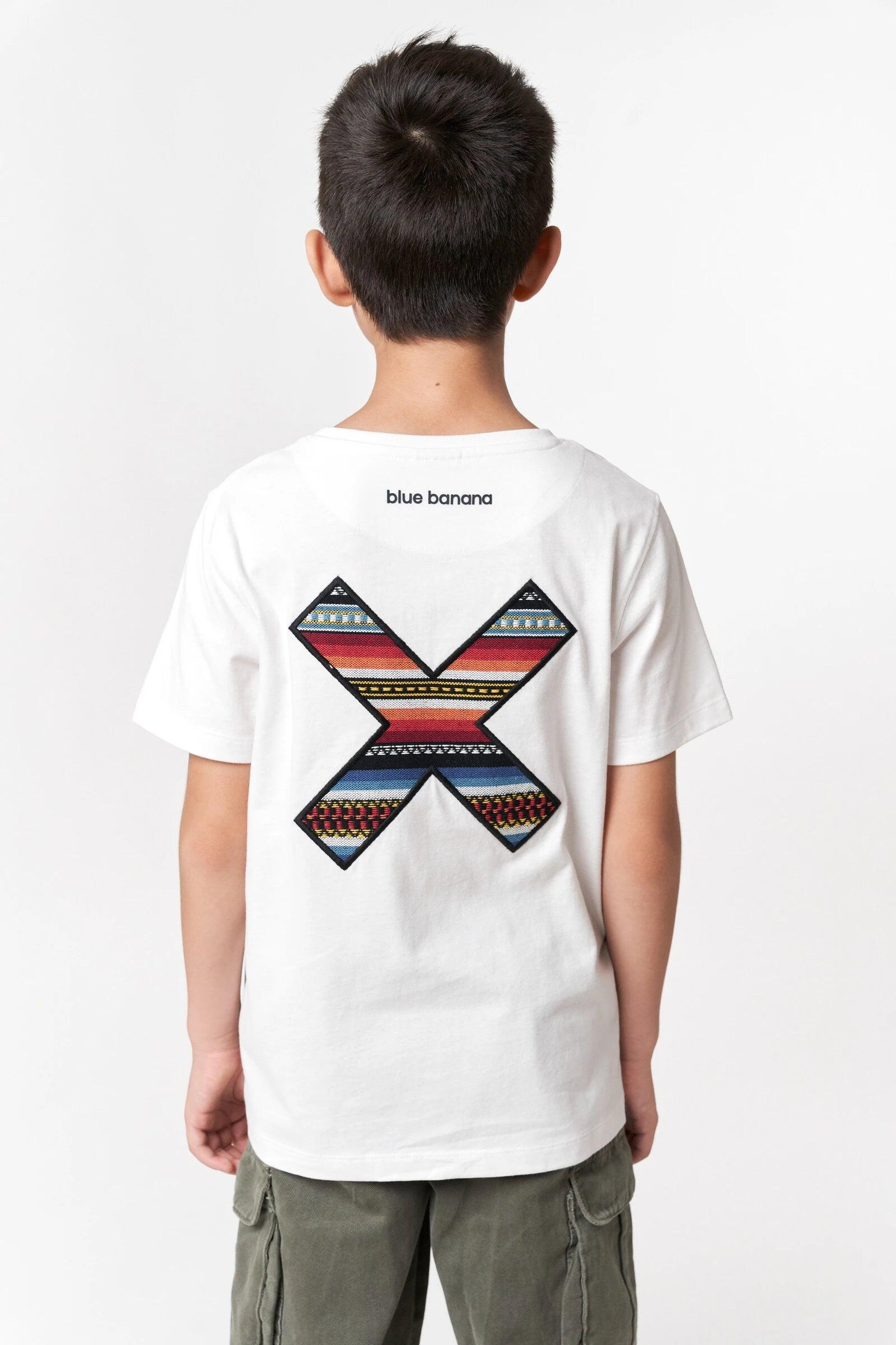 Camiseta Kids Blue Banana Blanca de Algodón 100% Orgánico 2/4
