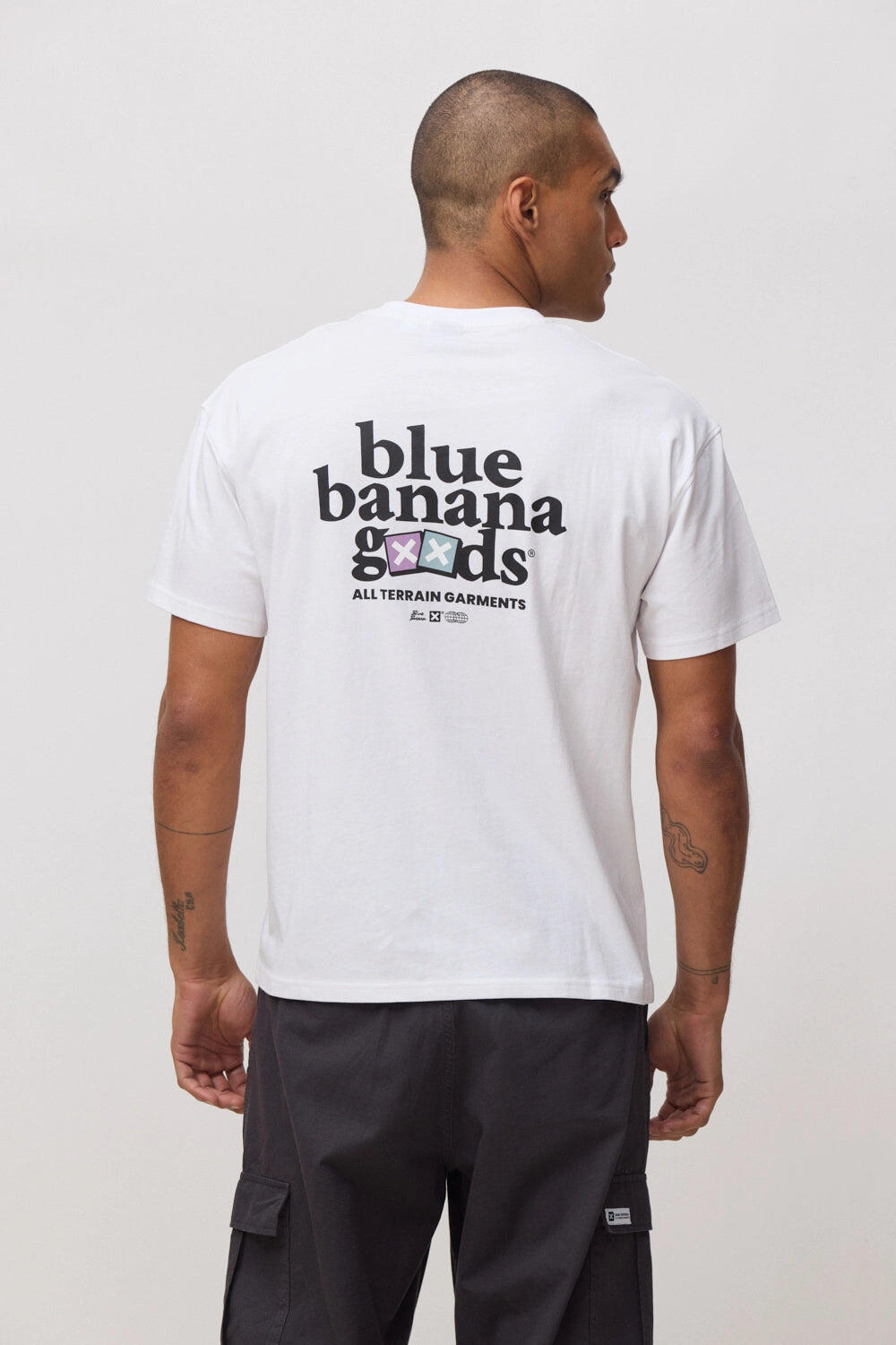 Camiseta Blue Banana Blanca de Algodón 100% Orgánico 2/6