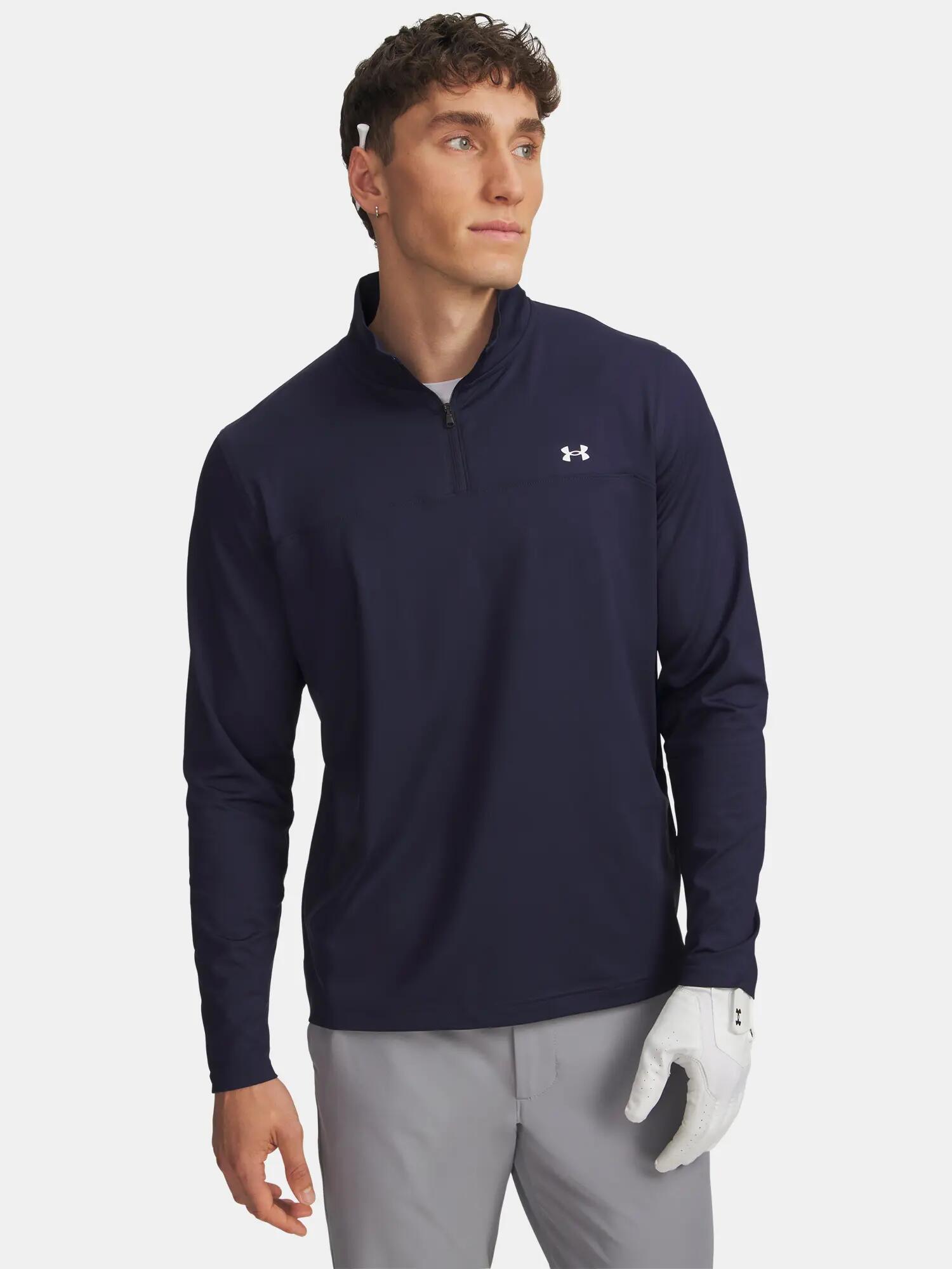Férfi póló Under Armour UA T2G 1/4 Zip-BLU 1/3