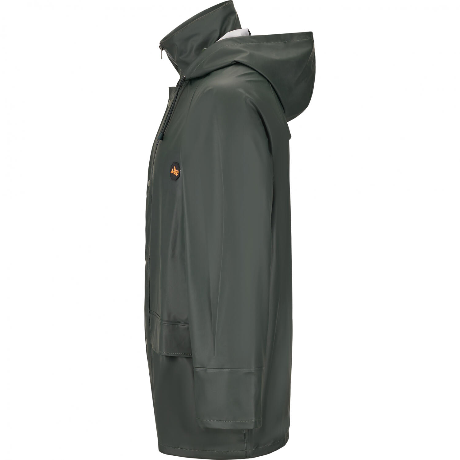 il Lago Prestige Regenjacke Drau Unisex (Olivgrau) Größe XL 3/4