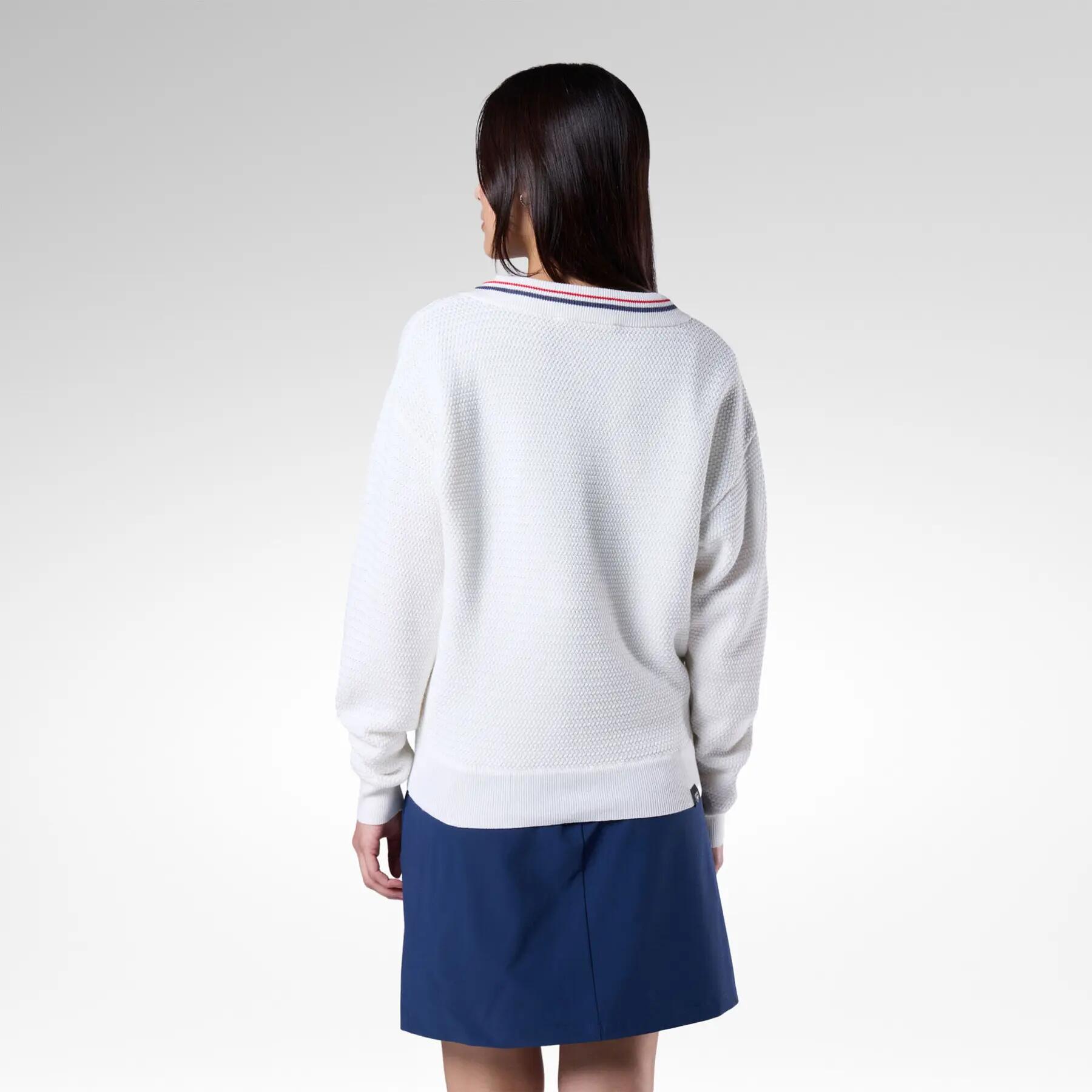Pull col V femme Rossignol 3/7