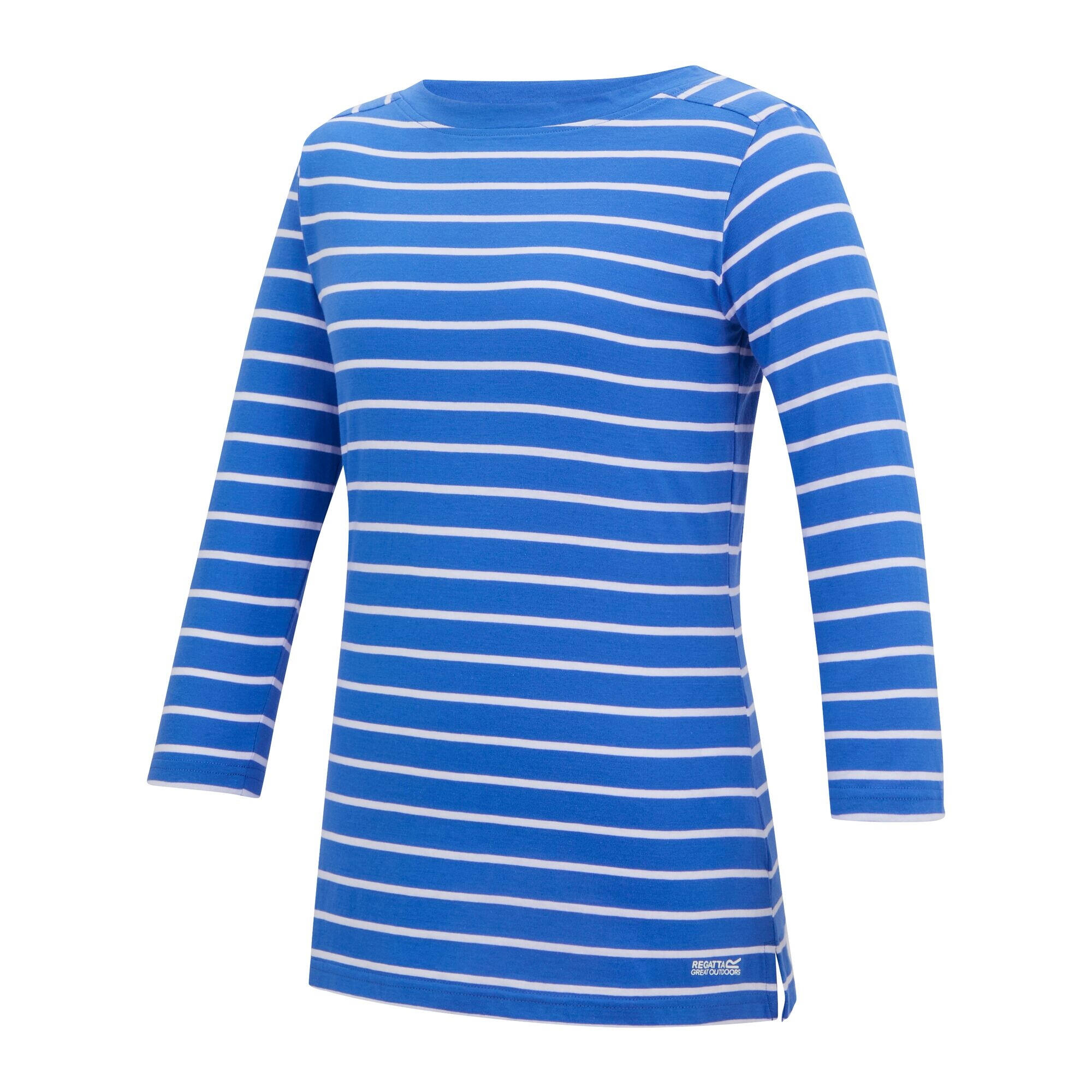 Dames Baylette II Gestreept Tshirt (Sonisch blauw/wit) 3/5