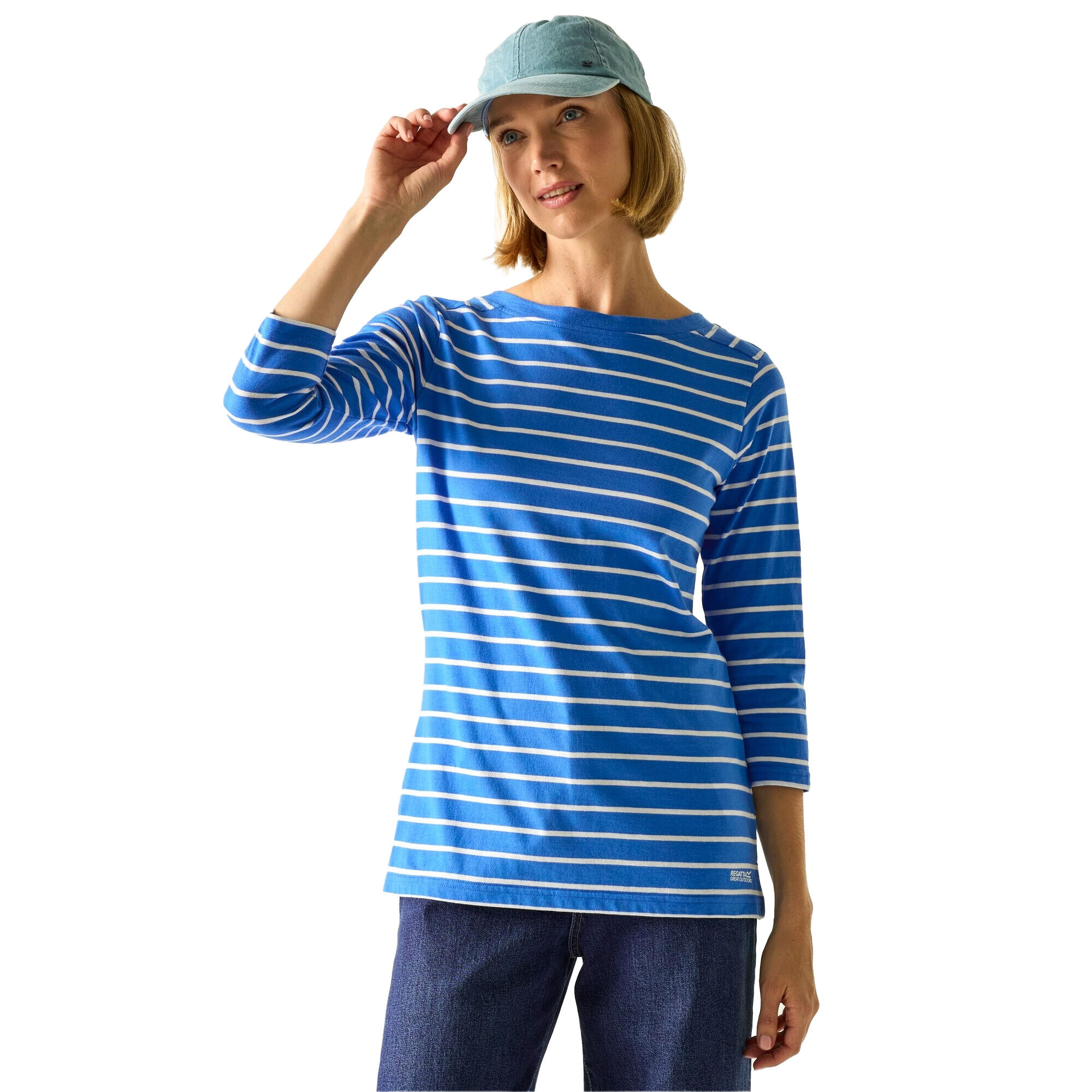 Tricou Drumeții În Natură Regatta Baylette II In Dungi Femei