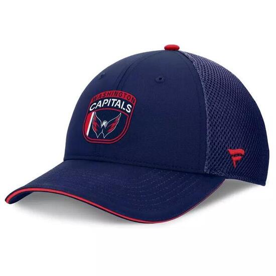 Casquette NHL Washington Capitals Fanatics Authentic Pro Draft 2024 Trucker Bleu
