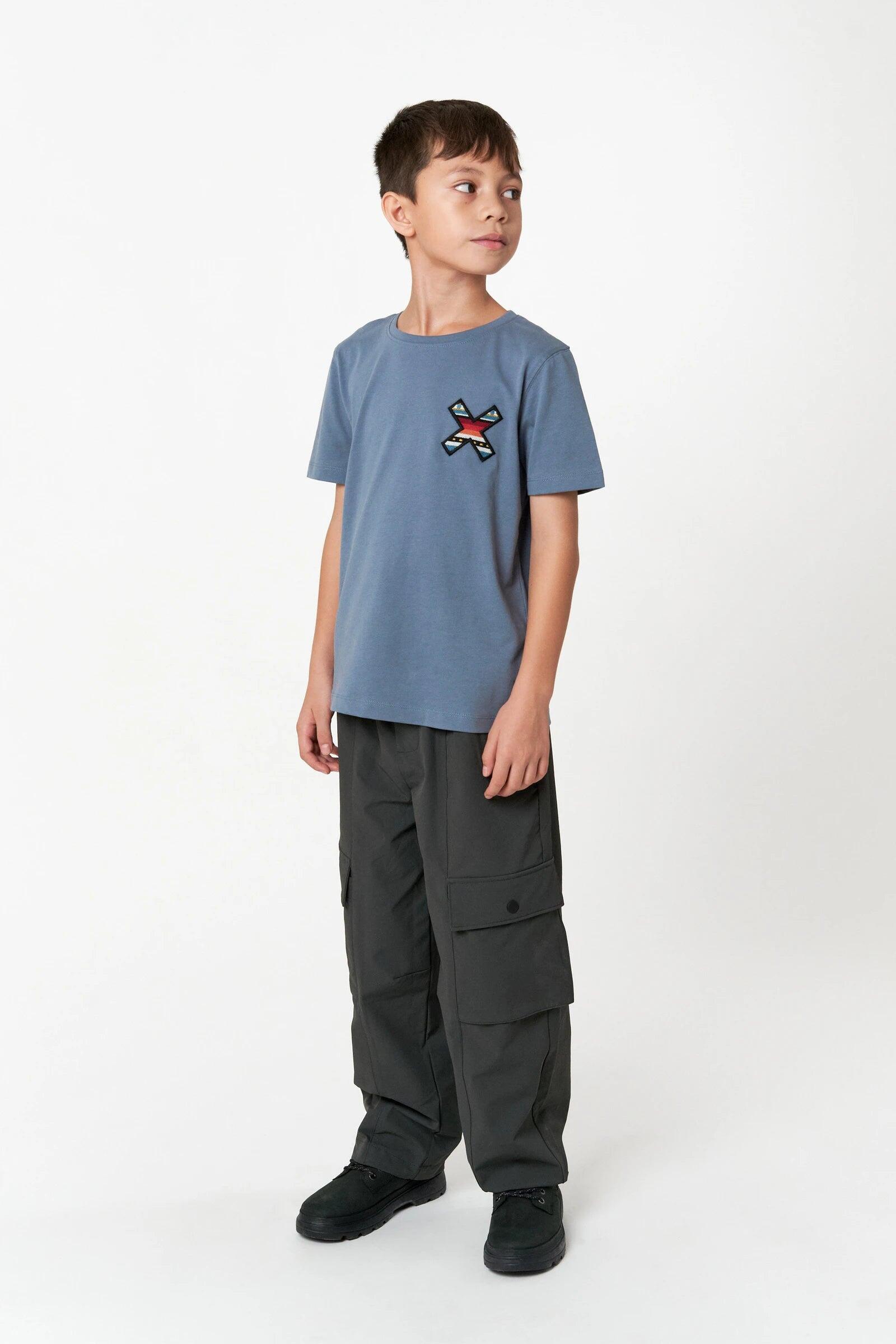 Camiseta Kids Blue Banana Sky Blue de Algodón 100% Orgánico 3/4