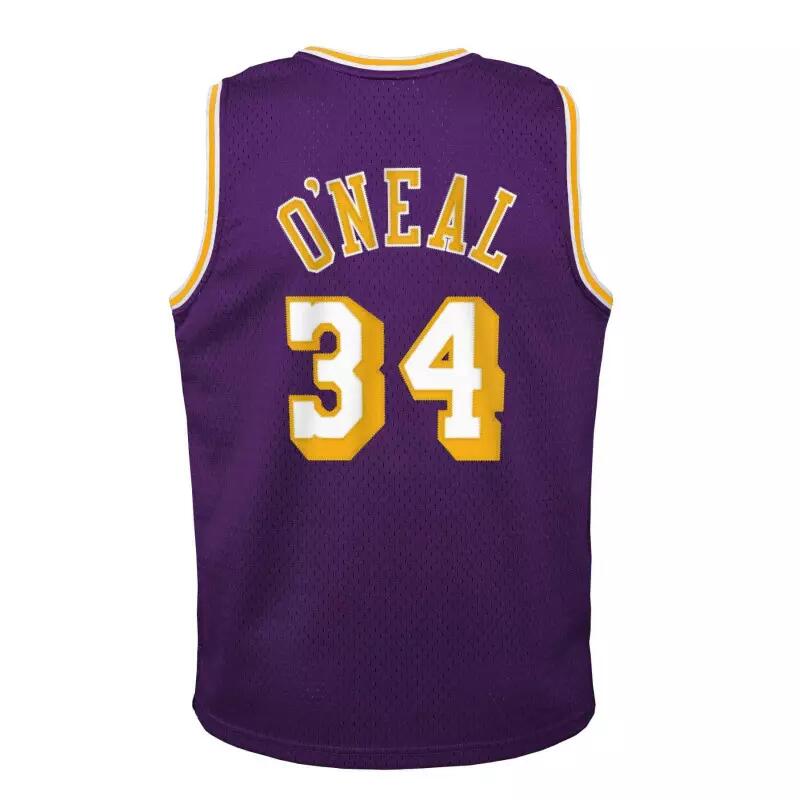 Maillot NBA Shaquille O'neal Los Angeles Lakers 1996-97 Mitchell & ness Hardwood 3/4