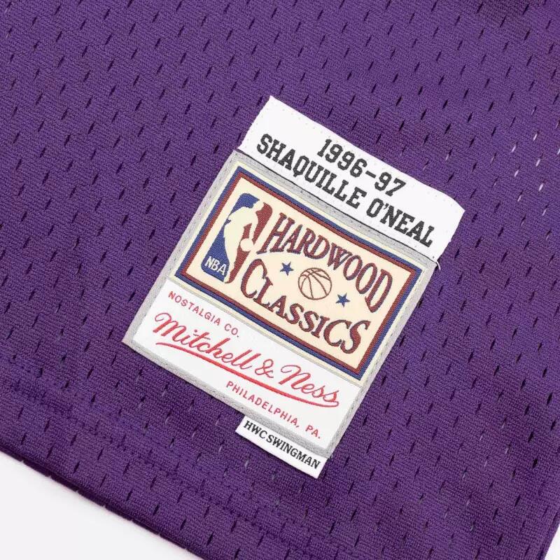 Maillot NBA Shaquille O'neal Los Angeles Lakers 1996-97 Mitchell & ness Hardwood 4/4