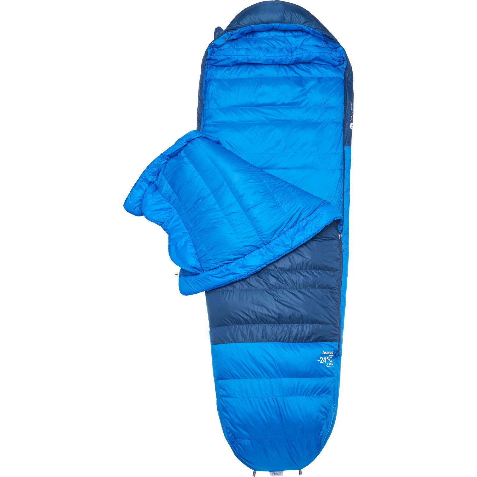 Daunen-Schlafsack Ascent -24C/-11F tempest blue-maya blue 3/7