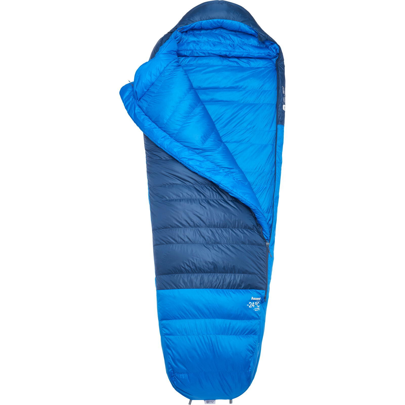 Daunen-Schlafsack Ascent -24C/-11F tempest blue-maya blue 2/7
