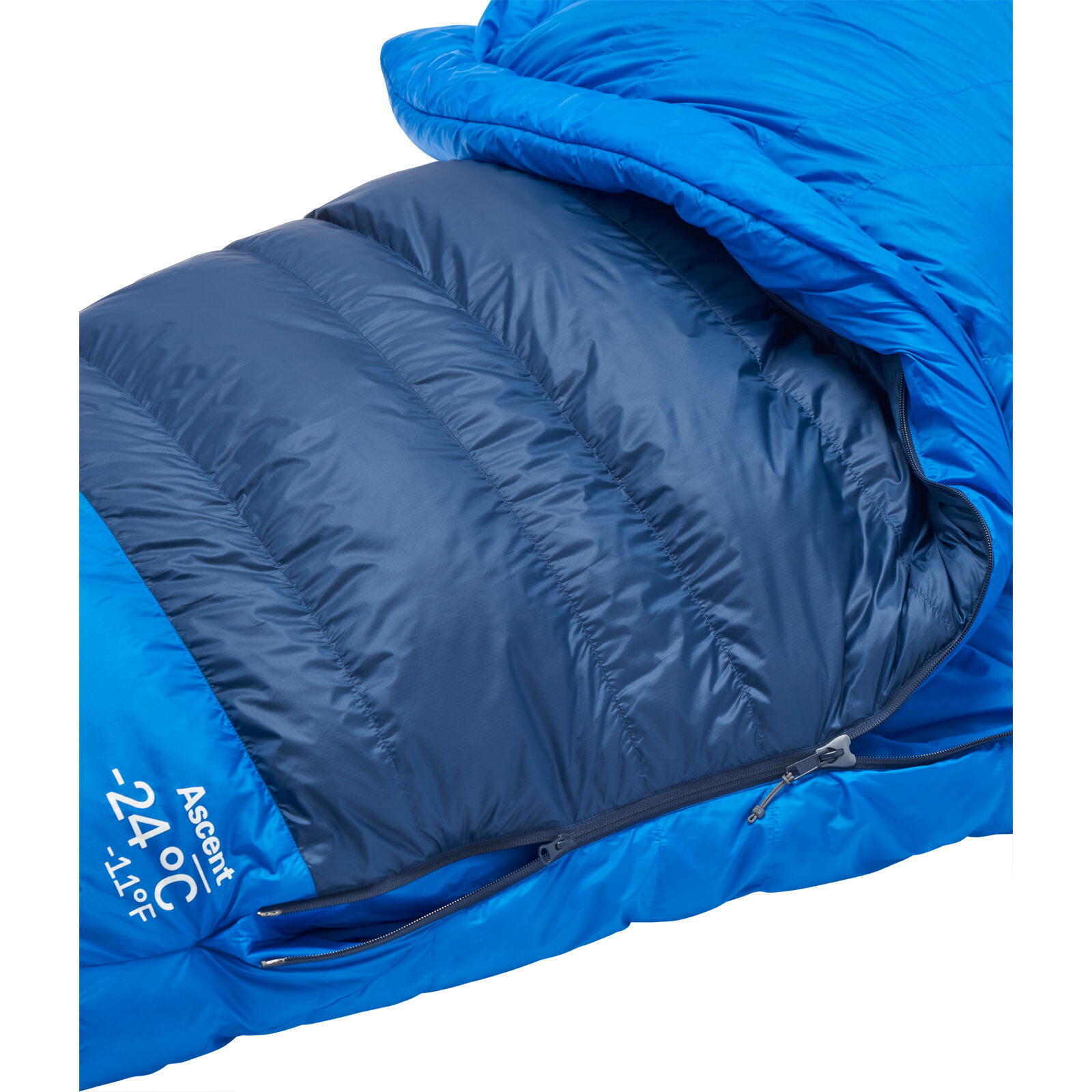Daunen-Schlafsack Ascent -24C/-11F tempest blue-maya blue 6/7