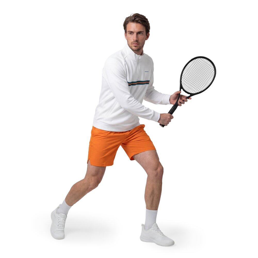 Felpa tennis mezza zip uomo Tiebreak White Bianco 3/6