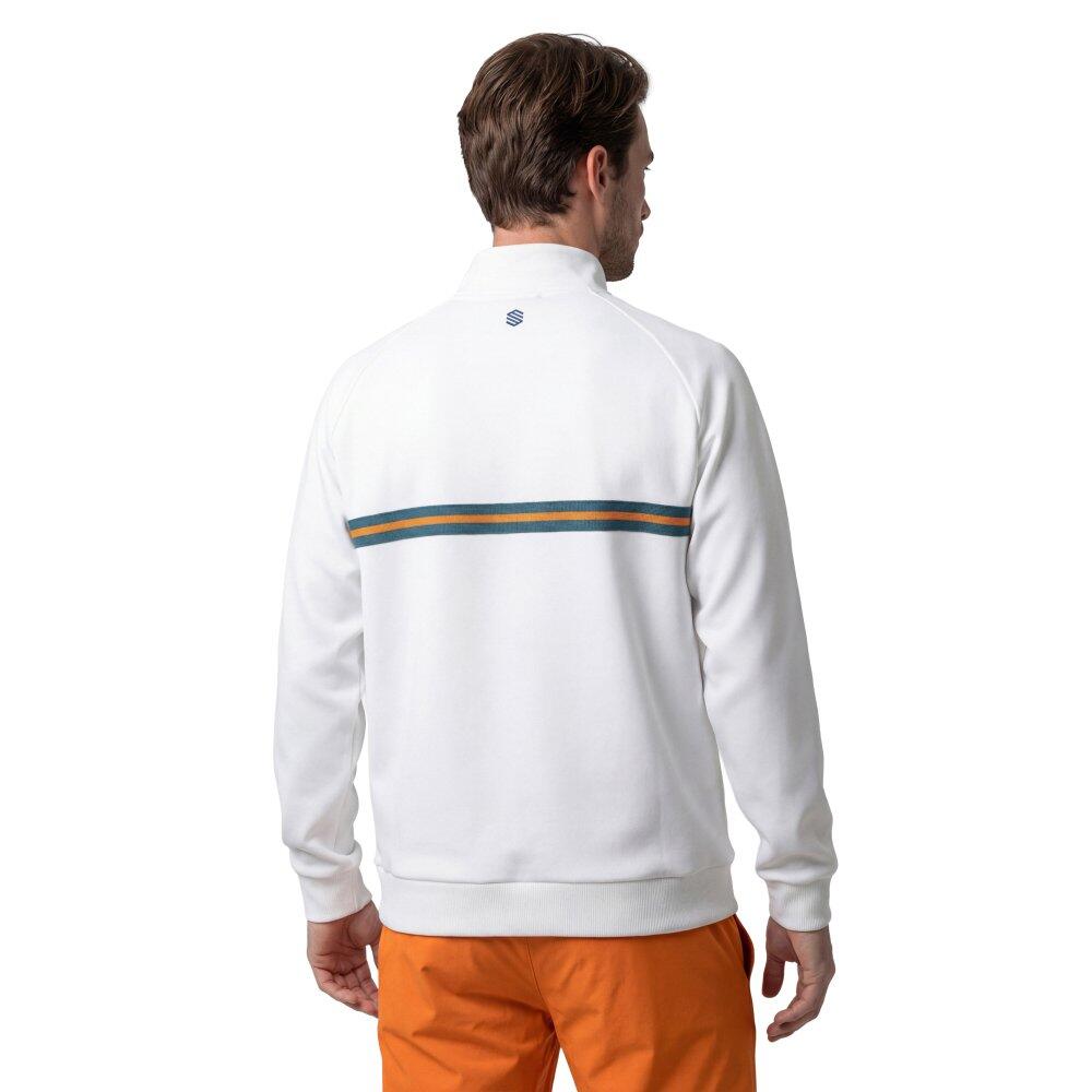 Felpa tennis mezza zip uomo Tiebreak White Bianco 2/6