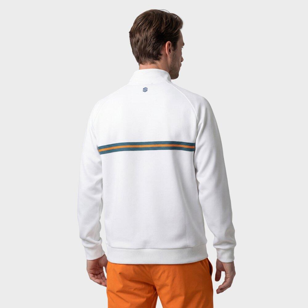 Felpa tennis mezza zip uomo Tiebreak White Bianco 6/6