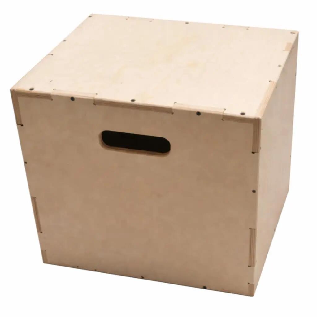DRUNA Wooden Plyo Box 60x50x40 cm Puzzle Jump Training Box