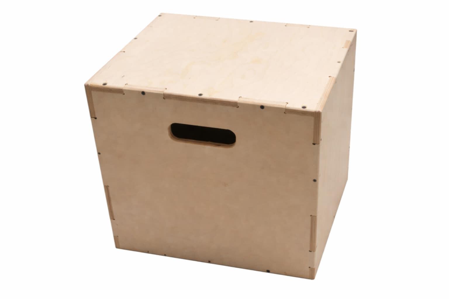 INDIGO SPORTS Plyo box Fitness dřevěný DRUNA 60x50x40 cm puzzle
