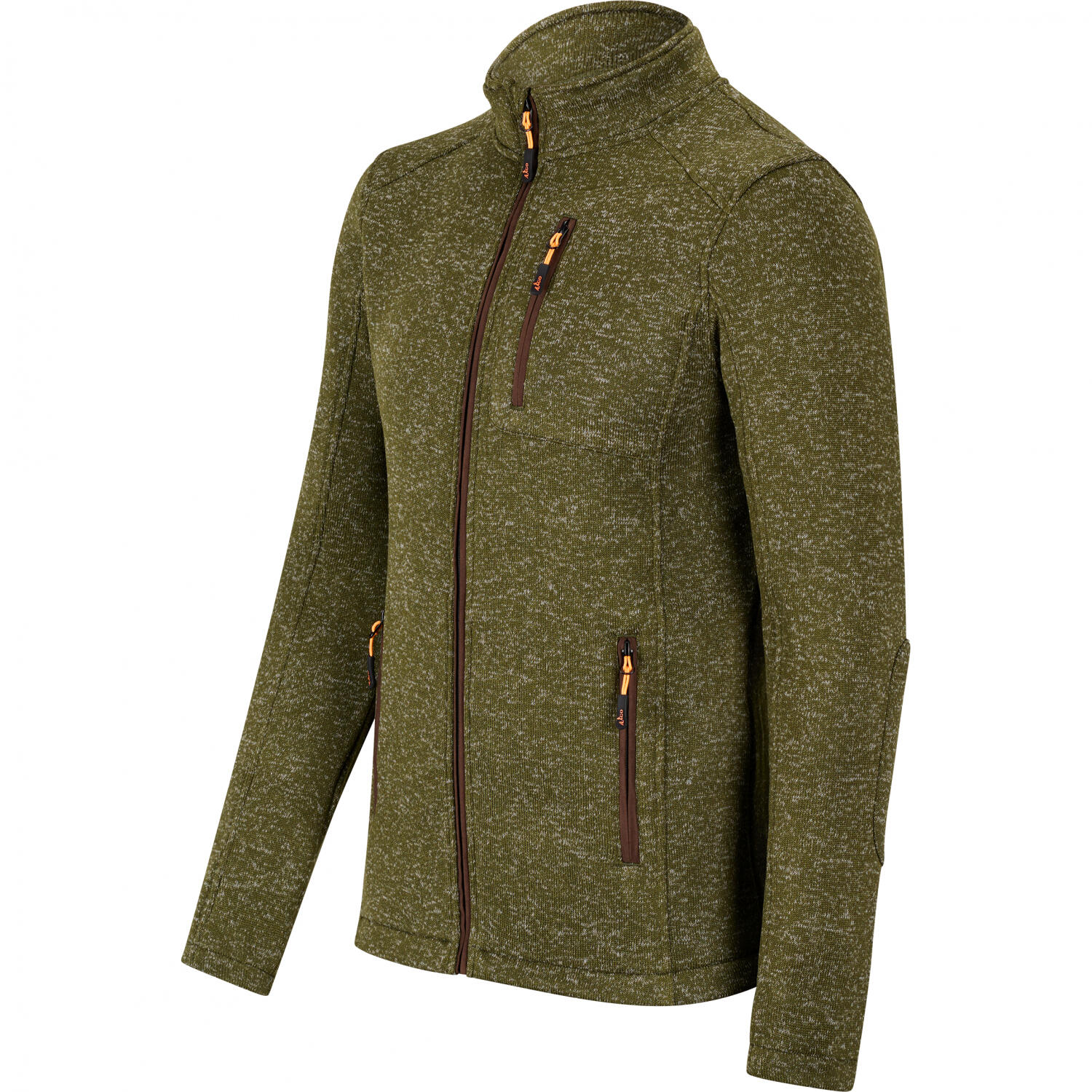 il Lago Prestige Strickfleece-Jacke Dagon Herren (Oliv Meliert) Größe 4XL 2/4