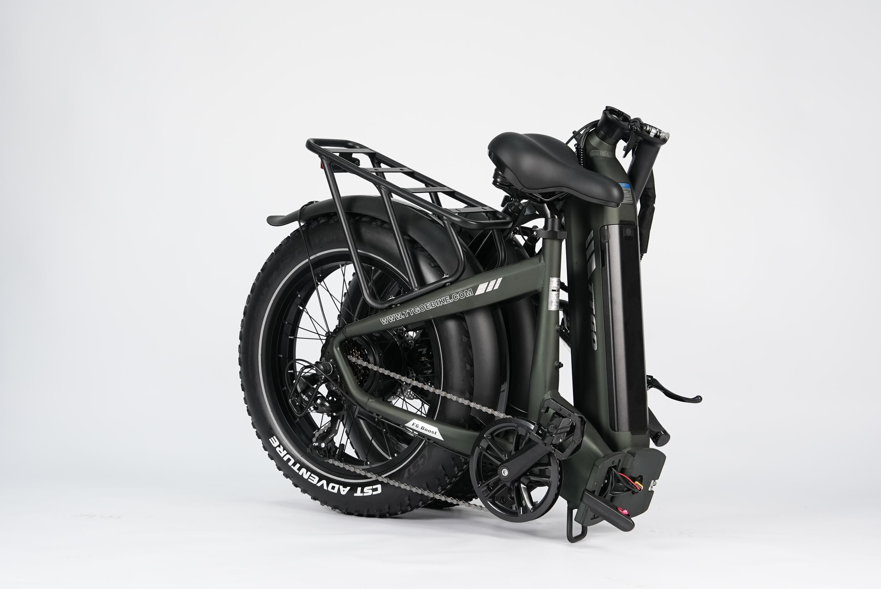F6Boost Bicicleta Elétrica Fat 20" 250W 48V 18Ah 120km Torque 3/5