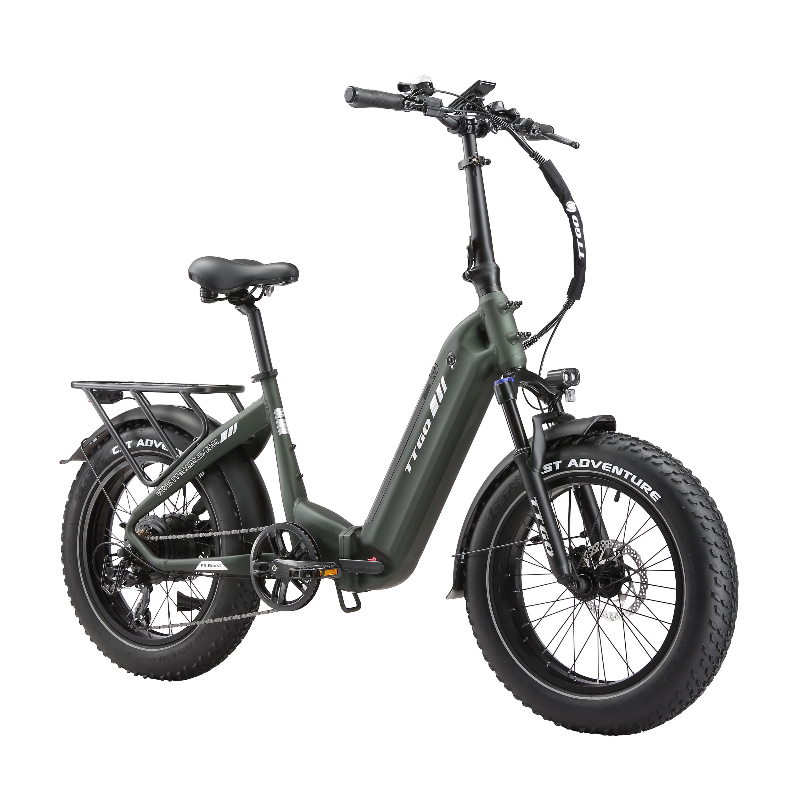 F6Boost Bicicleta Elétrica Fat 20" 250W 48V 18Ah 120km Torque 2/5