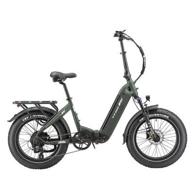 F6Boost E-Bike Fat 20" 250W 48V 18Ah 120km Coppia Freni Idraulici