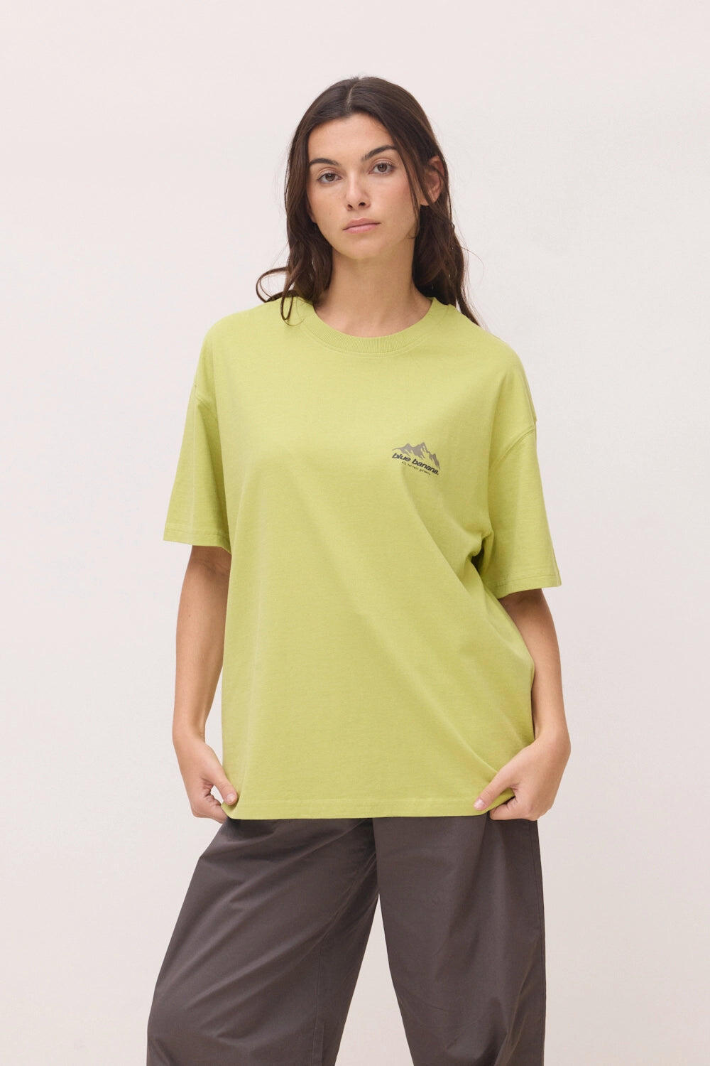 Camiseta Blue Banana Lime Green de Algodón 100% Orgánico 4/7