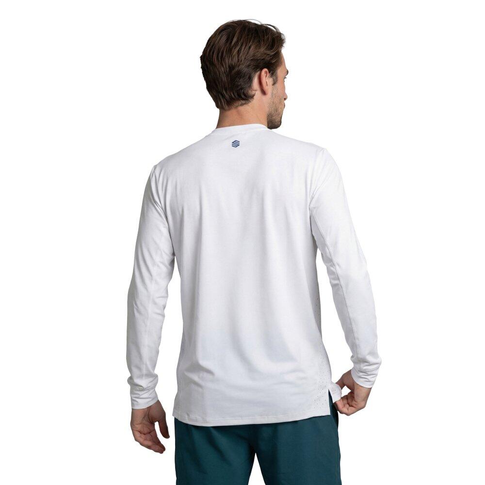 Herren Tennis langärmeliges -funktionsshirt Roma White Weiß 2/6