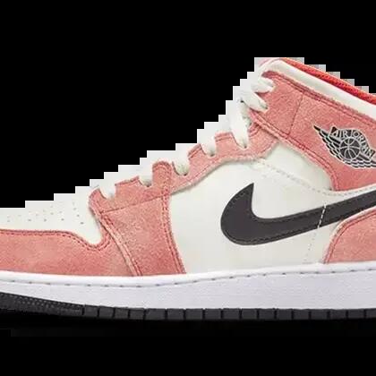 Jordan 1 Mid SE Orange Suede (GS) - Kids