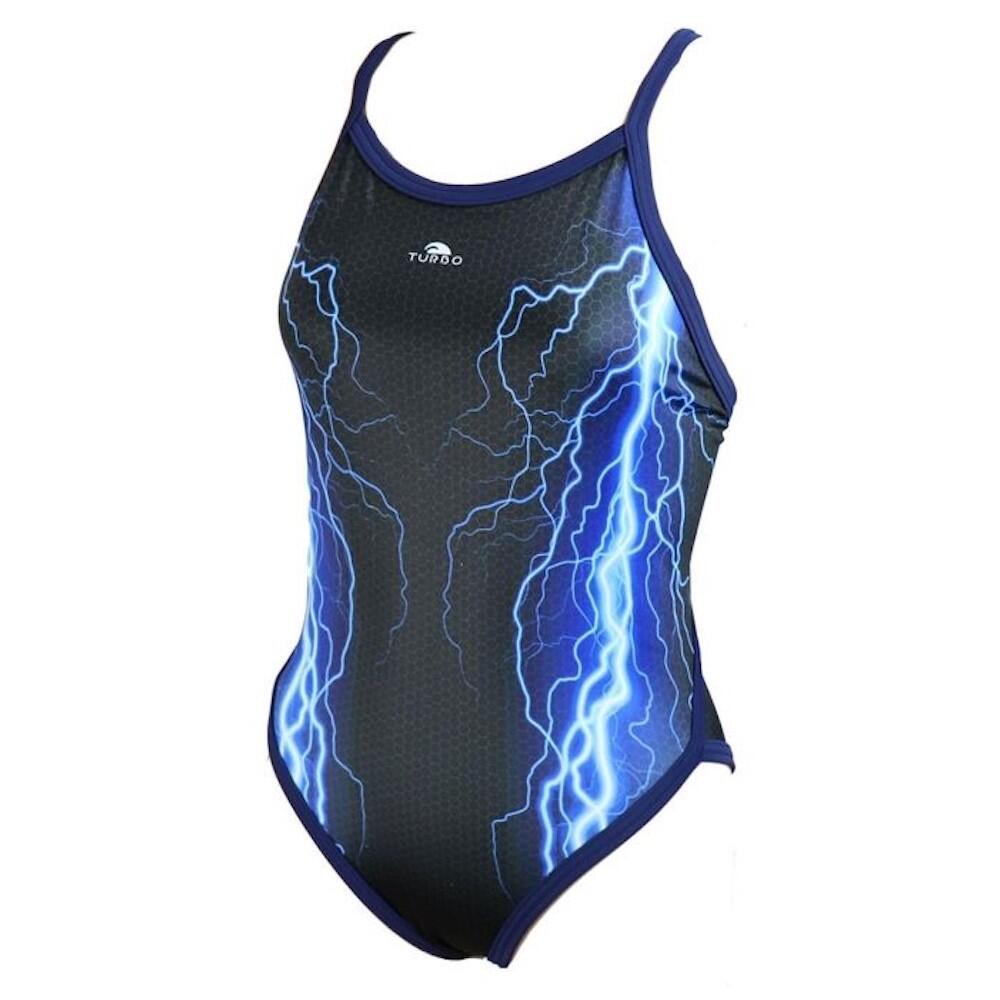 Bañador Revolution Hex Storm mujer natación Mujer Azul Turbo 1/3