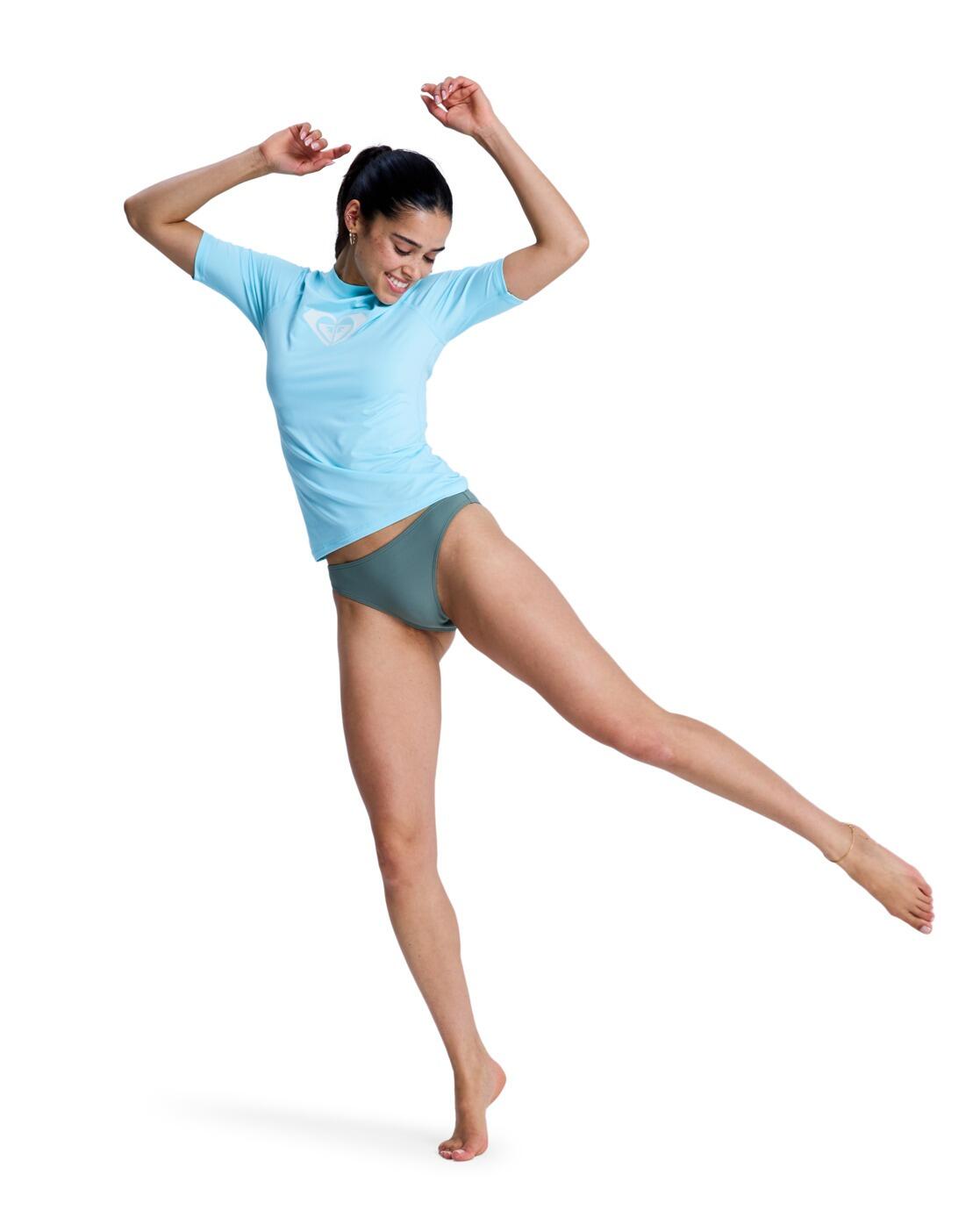 Lycra manches courtes WHOLE HEARTED Bleu Femme 4/4