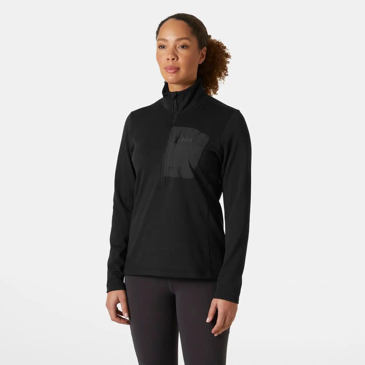 Camisola com 1/2 fecho de correr para mulher Helly Hansen Versalite Fleece 2/5