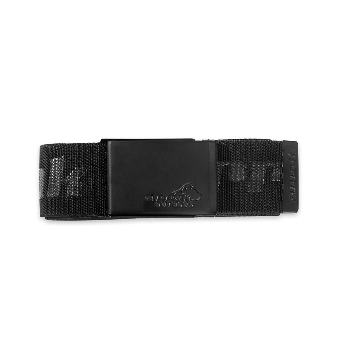 Elastischer Gürtel mit Logo in Schwarz 3/3