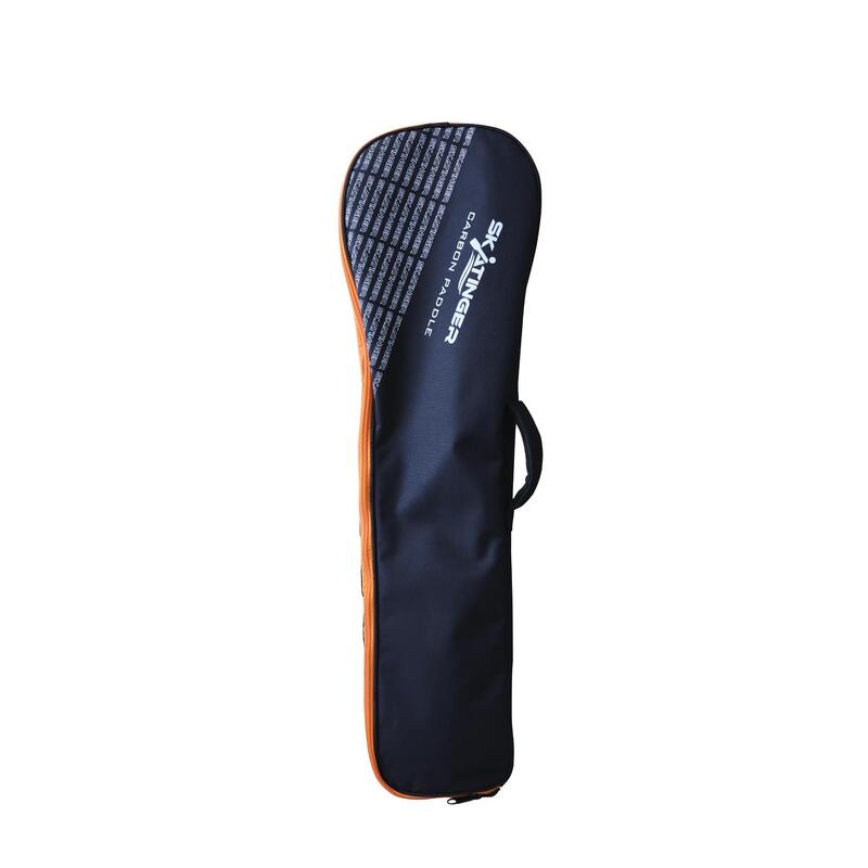 Pagaie din fibră de carbon SKATINGER 218 cm, cu geantă - neagră