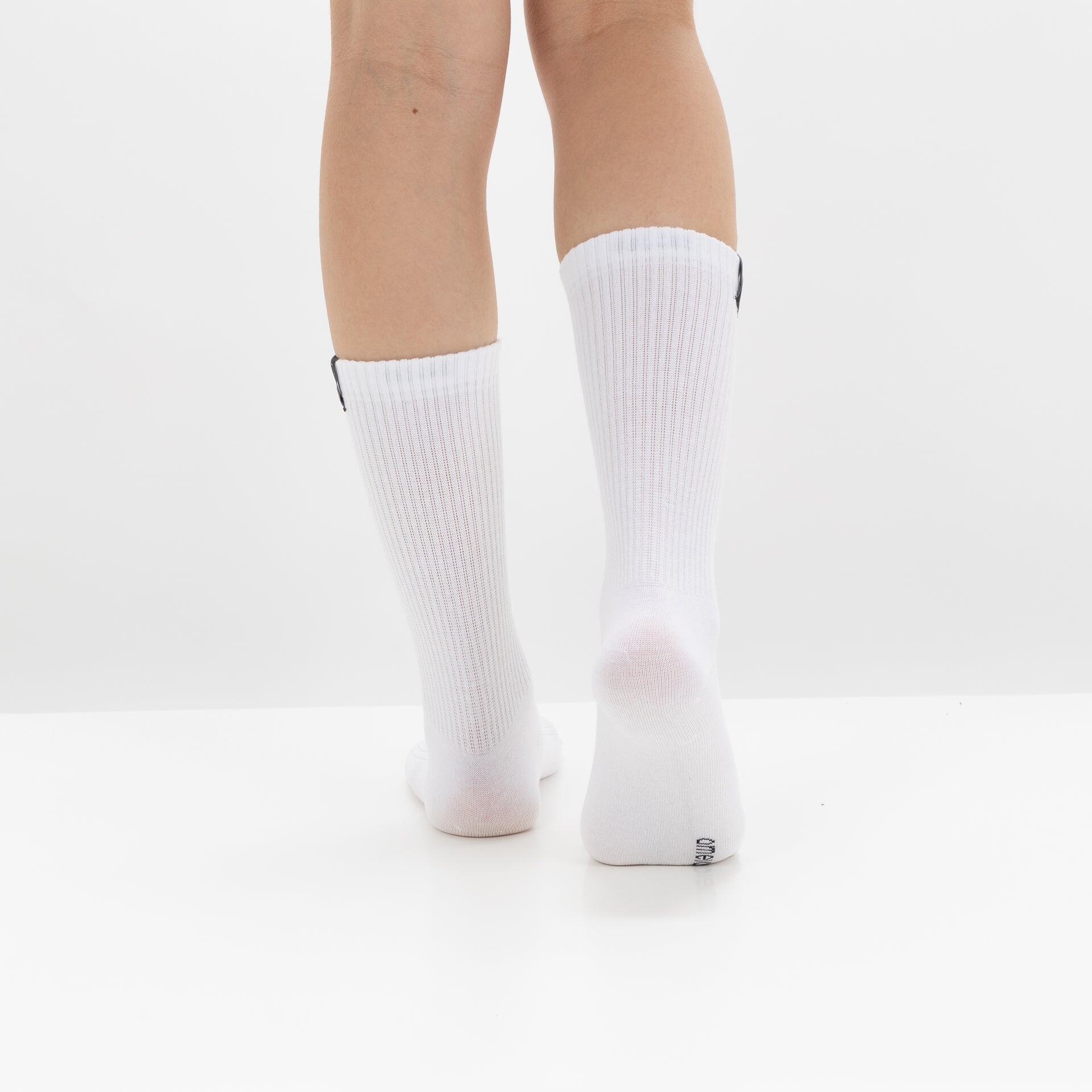 Pack 2 Pares Meias Atléticas ELITE Algodão Superior Branco 4/4