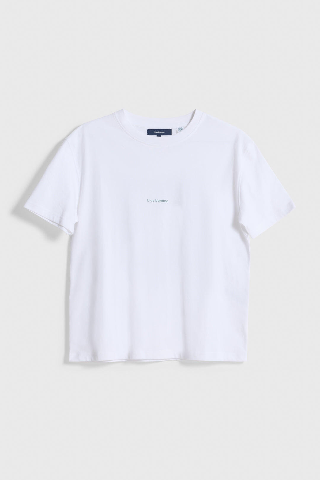 Camiseta Mujer Blue Banana Blanca de Algodón 100% Orgánico 3/3