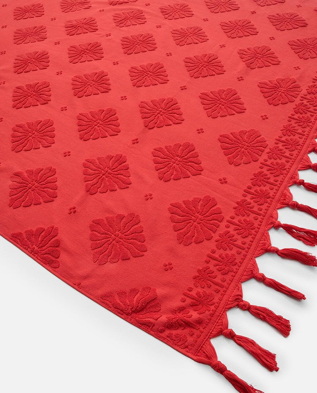 Produkt Unisex Serviette jumbo Mixed Jacquard - Red 3/4