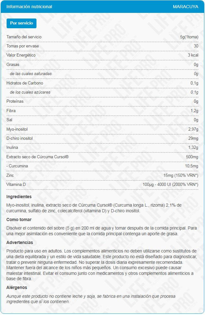 OvaPro Inositol Formula - 30 saszetek Marakuja LifePRO 4/5