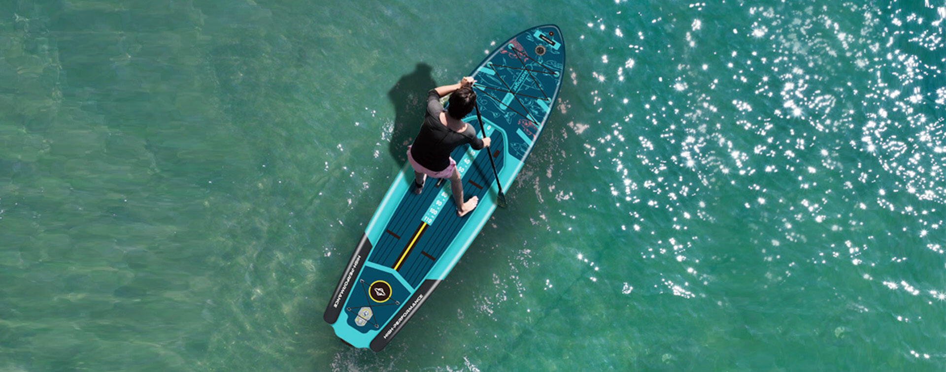 SKATINGER Visboot SUP board 378x96x20 cm 2/7