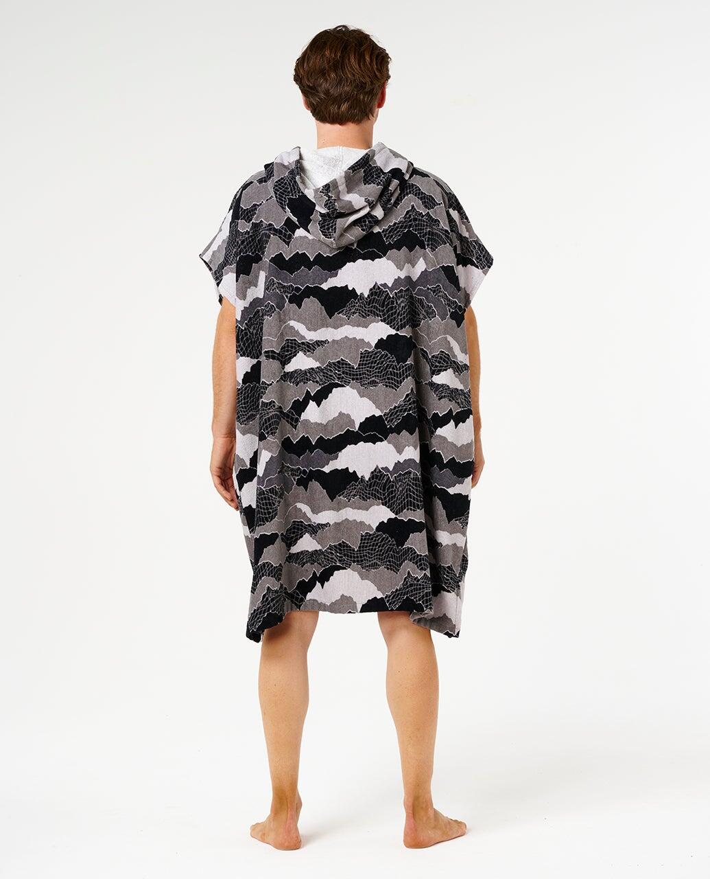 Produto Unissexo Poncho serviette à capuche Fun Times - Black/Grey 3/7