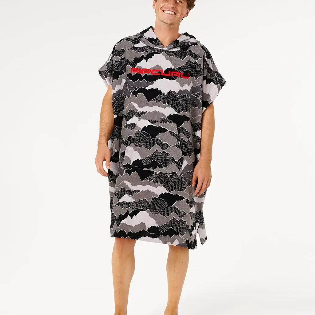 Product Unisex Poncho serviette à capuche Fun Times - Black/Grey