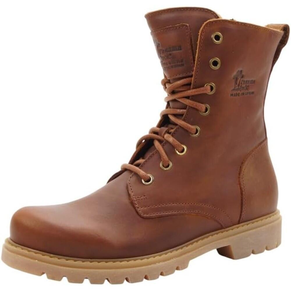 Comodo Y Calido Botin Mujer Panama Jack Frisia B19 Piel Tono Cuero 3/7