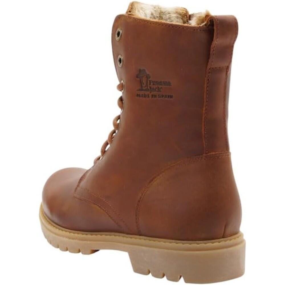Comodo Y Calido Botin Mujer Panama Jack Frisia B19 Piel Tono Cuero 5/7